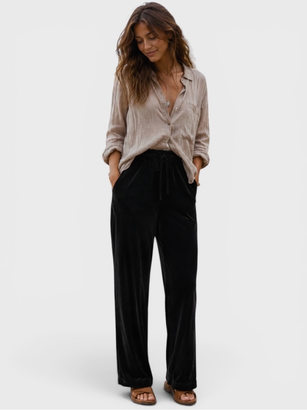 611 10/$50🏄🏻‍♀️ J. Jill Rayon Velvet Black Slacks